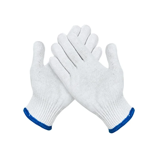 China Wholesale 7/10gauge Safety/Work Glove Industrial/Working Guantes White Cotton Knitted Gloves