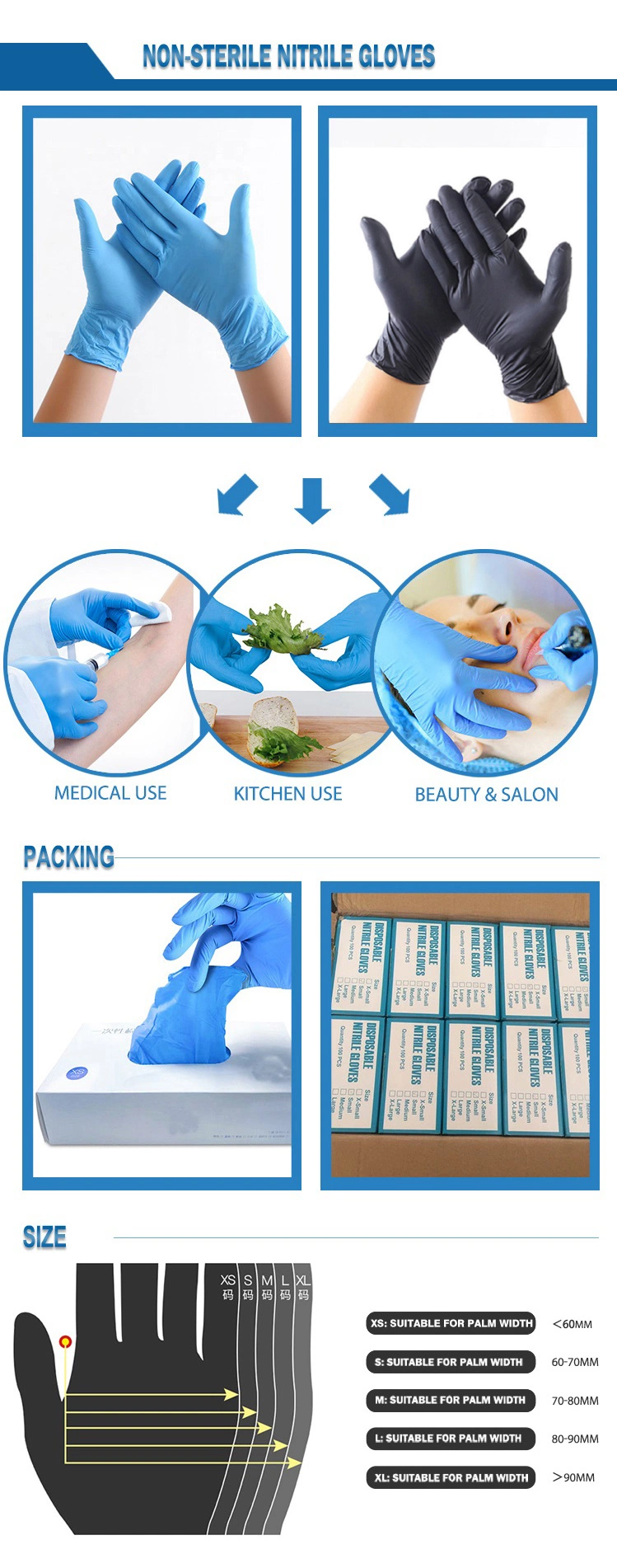 Hot Sale Low Price Sterile Disposable Latex Surgical Gloves