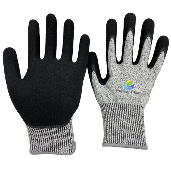 Hppe En388 4X42D ANSI A5 Cut Resistant CE Industrial Construction Safety Hand Work Gloves Anti Cutting Glove